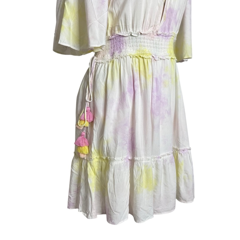 Saylor Maurie Tie-Dyed Tassel Mini Dress Small - Picture 2 of 7